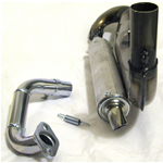 SIMONINI expansion muffler ALUMINUM silencer for VESPA PK 50 90 S XL RUSH N HP