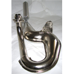 Silenciador de serpiente cromado SIMONINI Silenciador de ALUMINIO para VESPA PX 125 T5