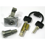 KIT Lock locks ZADI for VESPA PX PE 125 150 200 P 200 E guide 6mm lock steering column - top box - saddle ro 190012