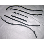 Juego completo de tiras de goma para suelo de VESPA 50 NR, juego de 6 piezas, producto italiano ro 610284M