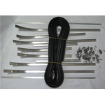 Kompletter Trittbrettstreifensatz für VESPA 150 von 1954 bis 1956 VL1T VL2T Italienisches Produkt von ausgezeichneter Qualität