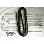 Juego completo de tiras de suelo para VESPA 150 VBA1 VBB1 de 1959, producto italiano de excelente calidad.