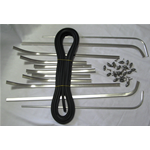 Serie strisce pedana completa per VESPA 150 VB1T dal 1958 prodotto italiano di ottima qualità