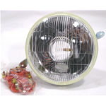 Faro Gruppo Ottico in Vetro anteriore completo di portalampada per VESPA PX PE ARCOBALENO 80 125 150 200 dal 1977 al 2000 r.o. 161235