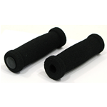 MANOPOLE di spugna nera con terminale di plastica per VESPA e LAMBRETTA 