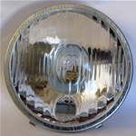 Grupo óptico de faro delantero para VESPA 50 90 V5A1T V9A1T NLRS 1ª Serie ro 101321 - 070683 completo con soporte portalámparas de plástico de Ø 105 mm