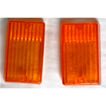 Pair of Rear Indicators Plastic Light Bodies Orange for VESPA PK 50 125 S