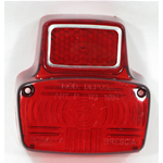 Red Rear Light Body Complete with Catadriotto with Aluminum Ring for VESPA 50 - 50 S.SPRINT - abroad - VESPA 90 - 90 SPRINT - 90 S.SPINT