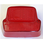 Red Rear Stop Light Luminous Body for VESPA 50 first series from 1963
