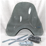 Paravento cupolino mini parabrezza fumè per VESPA PX PE 50 125 150 200 tutte  + staffe
