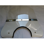 Paravento cupolino bianco per VESPA 125 150 180 200 PX PE SPRINT VELOCE RALLY TS completo di staffe
