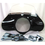 Parabrisas negro para LAMBRETTA TV SPECIAL SX - soportes