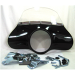 Parabrisas negro para LAMBRETTA 125 150 LI 3ª serie completo con soportes