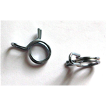 Pair of CLAMPS for tightening the petrol mixture pipe, galvanised, diameter 7 mm for VESPA