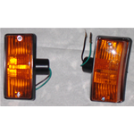 Pair of Orange Front Indicators for VESPA PX 80 100 125 150 200 E ARCOBALENO - P 125 ETS T5 PK S AUTOMATICA