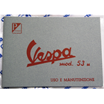 MANUAL DE USO Y MANTENIMIENTO ORIGINAL PIAGGIO para VESPA 125 U año 1953