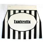 Paraspruzzi " LAMBRETTA "  bianco/nero per LAMBRETTA  tutte