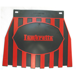 Paraspruzzi " LAMBRETTA "  nero/rosso per LAMBRETTA  tutte