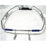 Protección perimetral de carrocería cromada - azul - para VESPA 125 150 160 180 200 SUPER GT SPRINT SS RALLY