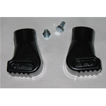 Patas de soporte de aluminio negro para VESPA 125 150 200 PX PE T5 PK COSA diámetro mm. 22