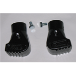 Schwarze Aluminium-Standschuhe für VESPA 50 125 SPECIAL PRIMAVERA ET3 SUPER SPRINT GL GT