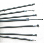 Serie kit 7 cavi con guaina grigia VESPA 125 150 160 180 200 VNB VNA VBB VBA SPRINT RALLY TS GTR SPRINT VELOCE GL GS teflon interno freno firizione accelleratore 