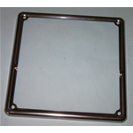 Chrome Frame European Type License Plate for MOTORCYCLES AND VESPA 125 150 180 200 size mm. 185X185