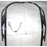 Bordo Scudo Cromato Doppio per VESPA 50 L R SPECIAL ELESTART 125 PRIMAVERA ET3 con Borchie Blu