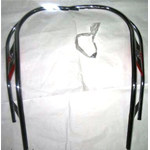 Bordo Scudo Cromato Doppio per VESPA PX 125 150 200 PE P200E BORCHIE ROSSO