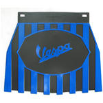 Mudguard splash guard rear chest "VESPA" black/blue for all VESPA