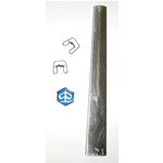 Kit fregio modanatura Calandra Nasello per VESPA 50 SPECIAL ELESTART r.o. 123576 incluso morsetti e scudetto