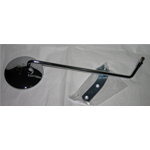 Specchio retrovisore cromato sinistro diametro 100mm asta 330mm per VESPA 50 80 125 150 180 200 SPECIAL N L R PE PX PK   