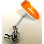 Espejo retrovisor izquierdo naranja con abrazadera para LAMBRETTA