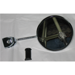 Espejo retrovisor redondo hasta el escudo para VESPA y LAMBRETTA 50 80 90 125 150 160 180 200