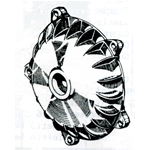 Tambor de freno delantero desnudo para VESPA COSA