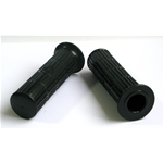 Paar schwarze GRIFFE für VESPA 50 90 125 SPECIAL PRIMAVERA ET3 mit Logo - APE ro 141924