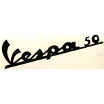 Adesivo Scritta VESPA 50 Nero 50 90 125 180 200