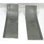 SHEET METAL extensions for footboards SCUDO edged with laga for VESPA from 1949 to 1962