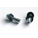 Paar Kreuzschlitzschrauben zur Befestigung der Hebel VESPA 50 90 125 ET3 mit selbstsichernder Mutter und Unterlegscheiben ro 150235 012136 008520