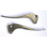 Pair of Polished Brake and Clutch LEVERS with Front Cut for VESPA 50 125 NLR GS VNA VNB VBB VBA ro 070578