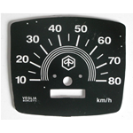 Escala de km del dial del odómetro. 80 para VESPA 50 ESPECIAL