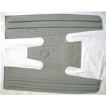 Alfombrilla gris suave para VESPA 80 125 150 200 PX PE Arcobaleno