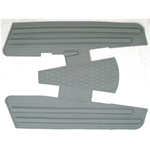 Alfombrilla de goma SOFT Gris VESPA 125 150 160 200 RALLY SPRINT TS VNB VBB VBA GT GTR GL GS