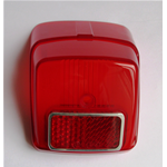 SIEM red rear light body with reflector for VESPA 50 NLR
