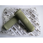 Par de puños grises PIAGGIO 24 mm VESPA 50 NL 90 SS 125 VNB VNA VMA 150 VL3T logo cuadrado ro 028151