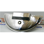 Copriruota protezione ruota di scorta acciaio cromato VESPA 125 150 200 PX PE con bullone di fissaggio