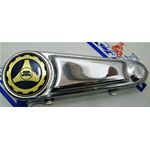 Cache-ressort chromé cache-moyeu type Vintage VIGANO bleu pour VESPA 125 150 160 180 200 VNA VNB VBA VBB VB1VL VM VN GL SPRINT GS 150 GT GTR SUPER TS RALLY