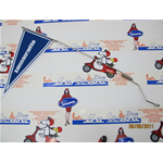 Asta regolabile + bandierina blu per parafango anteriore o cofani laterali per LAMBRETTA