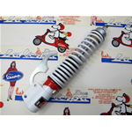Amortiguador delantero deportivo regulable CARBONE blanco para VESPA 125 150 200 PX PE ARCOBALENO T5