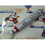 Amortiguador trasero CARBONE blanco regulable 3 posiciones para VESPA 50 90 125 150 160 180 200 NLR SPECIAL SS PRIMAVERA ET3 SPRINT RALLY GS GL TS PX PE ARCOBALENO